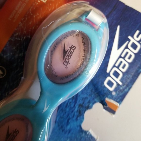 Speedo Glide Jr. Junior Swimming Goggles Baby Blue - Picture 7 of 13